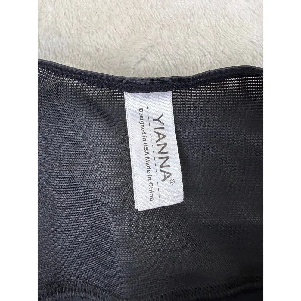 Yianna Fajas Columbianas Shapewear Women's Size XS 7275 Hook Front / Zip Crotch